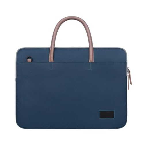 Aliuciku 15-15.6 Zoll Laptoptasche 14 Zoll Hülle Tasche Notebook Sleeve Schutzhülle Case Schultertasche Sleeve Aktentasche (Color : NavyBlue, Size : 14 inch) von Aliuciku