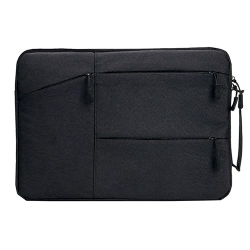 Aliuciku Laptop Hülle Tasche, 12 13 14 15,6 Zoll Laptoptasche Schutzhülle Sleeve Laptophülle Tablet Tasche Notebook Case (Color : Black, Size : 12 inch) von Aliuciku