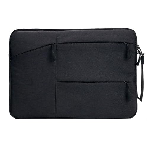 Aliuciku Laptop Hülle Tasche, 12 13 14 15,6 Zoll Laptoptasche Schutzhülle Sleeve Laptophülle Tablet Tasche Notebook Case (Color : Black, Size : 14 inch) von Aliuciku