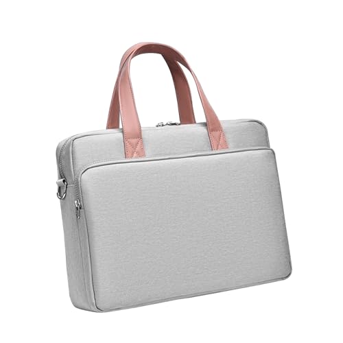 Aliuciku Laptop Tasche 14,1 15,6 16,1 Zoll, Laptop Hülle Mit Schultergurt Computer Aktentaschen Abdeckung (Color : Gray, Size : 14.1 inch) von Aliuciku