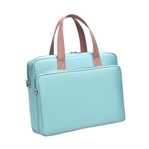 Aliuciku Laptop Tasche 14,1 15,6 16,1 Zoll, Laptop Hülle Mit Schultergurt Computer Aktentaschen Abdeckung (Color : LightBLue, Size : 14.1 inch) von Aliuciku