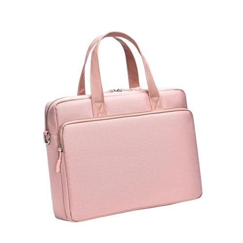 Aliuciku Laptop Tasche 14,1 15,6 16,1 Zoll, Laptop Hülle Mit Schultergurt Computer Aktentaschen Abdeckung (Color : Pink, Size : 14.1 inch) von Aliuciku