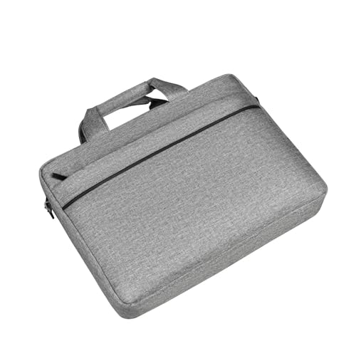 Aliuciku Laptop Tasche 14.1 15.6 16.1 Zoll Damen Herren Umhängetasche Aus Schultertaschen Aktentasche Für Laptop Arbeitstasche (Color : Gray, Size : 14.1 inch) von Aliuciku