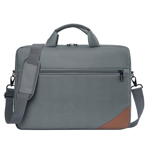 Aliuciku Laptop Tasche 15.6 Zoll Notebooktasche Aktentasche Schulter Umhängetasche Bussiness Laptoptasche (Color : Gray, Size : 15.6 inch) von Aliuciku