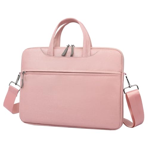 Aliuciku Laptoptasche, Tragbare Business-Computertasche,13,3 15,6 17,3 Zoll Einfache Computertasche, Multifunktion Sleeve Tasche (Color : Pink, Size : 13.3-14 inch) von Aliuciku