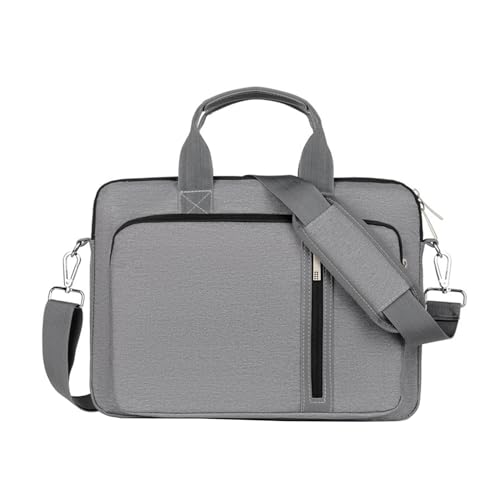 Aliuciku Laptoptasche 13,3 15,6 17,3 Zoll Laptop Bag Mit Schultergurt Notebook Tasche Laptop Briefcase Schulter Umhängetasche (Color : Darkgrey, Size : 15.6 inch) von Aliuciku