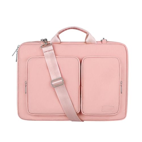 Aliuciku Laptoptasche 13.3 14.1 15.6 Zoll, Aktentasche Notebooktasche Laptop Computertasche Business Tasche (Color : Pink-B, Size : 13.3 inch) von Aliuciku