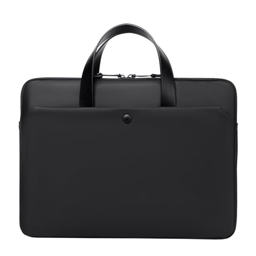 Aliuciku Laptoptasche 14 15.6 Zoll Notebooktasche Schulter Tasche Für Uni Arbeit Business Laptop-Tasche Aktentasche (Color : Black-A, Size : 15.6 inch) von Aliuciku