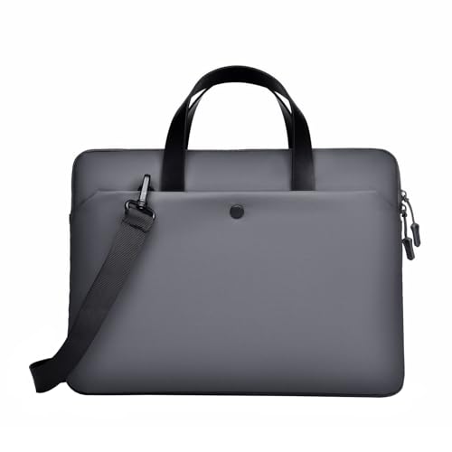 Aliuciku Laptoptasche 14 15.6 Zoll Notebooktasche Schulter Tasche Für Uni Arbeit Business Laptop-Tasche Aktentasche (Color : Darkgray-B, Size : 15.6 inch) von Aliuciku