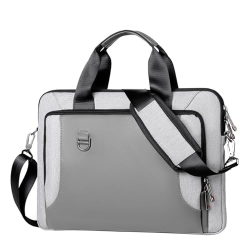 Aliuciku Laptoptasche Hülle Tasche Notebook Sleeve Schutzhülle Case Computertasche Schutztasche Aktentasche Für Reisen (Color : Gray, Size : 13.3-14 inch) von Aliuciku