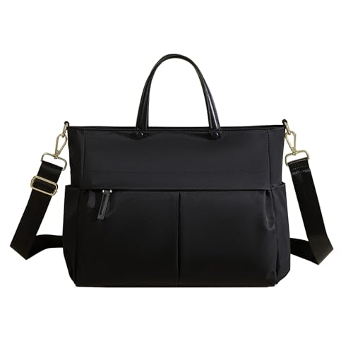 Aliuciku Umhängetasche Für Damen, Laptop Tasche Für 14 Zoll Universal Notebooktasche Schutzhülle Laptoptasche PC Computer Hülle Sleeve Case Etui (Size : Black) von Aliuciku