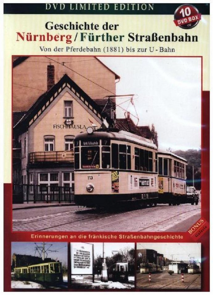 Alive DVD Geschichte der Nürnberg / Fürther Straßenbahn, 10 DVD Alive DVD Geschichte der Nürnberg / Fürther Straßenbahn, 10 DVD von Alive