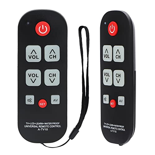 Alkia Big Button Universal Remote Control A-TV10, Initial Setting for Lg, Vizio, Sharp, Zenith, Panasonic, Philips, RCA - Put Battery to Work, No Program Needed von Alkia