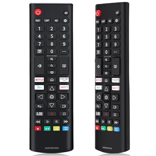 Alkia Universal Ersatz für LG Fernbedienung Anzug für LG AKB76037605 Smart 4K 8K NanoCell OLED LED UHD HDR TVs mit Netflix, Prime Video, Rakuten TV Tasten Alkia Universal Ersatz für LG Fernbedienung Anzug für LG AKB76037605 Smart 4K 8K NanoCell OLED LED UHD HDR TVs mit Netflix, Prime Video, Rakuten TV Tasten von Alkia