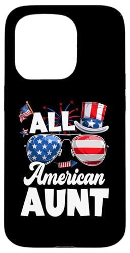 All American Aunt American Flag Sunglasses 4th Of July Hülle für iPhone 15 Pro All American Aunt American Flag Sunglasses 4th Of July Hülle für iPhone 15 Pro von All American 4th Of July Family Matching