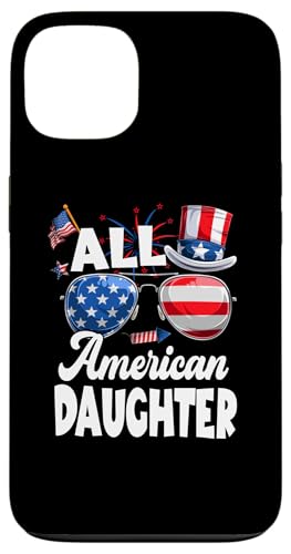All American Daughter American Flag Sunglasses 4th Of July Hülle für iPhone 13 von All American 4th Of July Family Matching