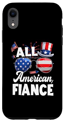 All American Fiance American Flag Sunglasses 4th Of July Hülle für iPhone XR All American Fiance American Flag Sunglasses 4th Of July Hülle für iPhone XR von All American 4th Of July Family Matching