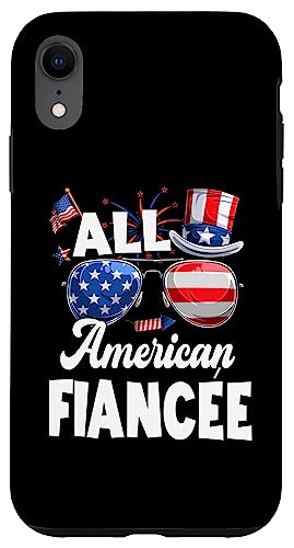 All American Fiancee American Flag Sunglasses 4th Of July Hülle für iPhone XR All American Fiancee American Flag Sunglasses 4th Of July Hülle für iPhone XR von All American 4th Of July Family Matching