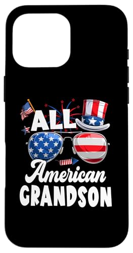 All American Grandson American Flag Sunglasses 4th Of July Hülle für iPhone 16 Pro Max von All American 4th Of July Family Matching