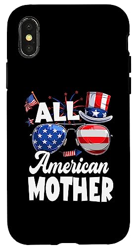 All American Mother American Flag Sunglasses 4th Of July Hülle für iPhone X/XS All American Mother American Flag Sunglasses 4th Of July Hülle für iPhone X/XS von All American 4th Of July Family Matching