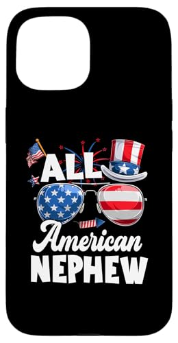 All American Nephew American Flag Sunglasses 4th Of July Hülle für iPhone 15 All American Nephew American Flag Sunglasses 4th Of July Hülle für iPhone 15 von All American 4th Of July Family Matching
