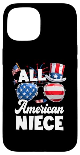 All American Niece American Flag Sunglasses 4th Of July Hülle für iPhone 15 All American Niece American Flag Sunglasses 4th Of July Hülle für iPhone 15 von All American 4th Of July Family Matching