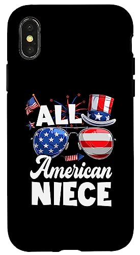All American Niece American Flag Sunglasses 4th Of July Hülle für iPhone X/XS All American Niece American Flag Sunglasses 4th Of July Hülle für iPhone X/XS von All American 4th Of July Family Matching