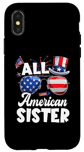 All American Sister American Flag Sunglasses 4th Of July Hülle für iPhone X/XS All American Sister American Flag Sunglasses 4th Of July Hülle für iPhone X/XS von All American 4th Of July Family Matching