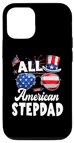 All American Stepdad American Flag Sunglasses 4th Of July Hülle für iPhone 12/12 Pro von All American 4th Of July Family Matching