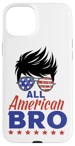 All American Brother Sunglasses USA Flag 4th of July Hülle für iPhone 15 Plus All American Brother Sunglasses USA Flag 4th of July Hülle für iPhone 15 Plus von All American 4th of July Family Matching