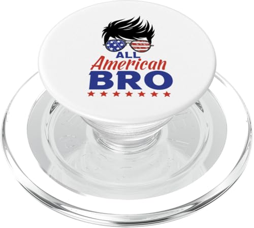 All American Brother Sunglasses USA Flag 4th of July PopSockets PopGrip für MagSafe All American Brother Sunglasses USA Flag 4th of July PopSockets PopGrip für MagSafe von All American 4th of July Family Matching
