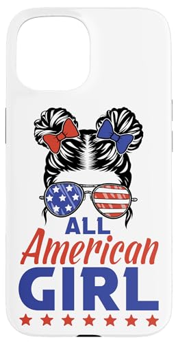 All American Girl Sunglasses USA Flag 4th of July Hülle für iPhone 15 All American Girl Sunglasses USA Flag 4th of July Hülle für iPhone 15 von All American 4th of July Family Matching