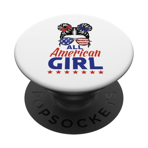 All American Girl Sunglasses USA Flag 4th of July PopSockets Klebender PopGrip All American Girl Sunglasses USA Flag 4th of July PopSockets Klebender PopGrip von All American 4th of July Family Matching