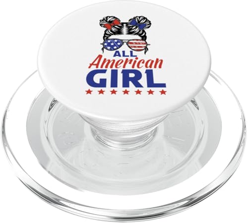All American Girl Sunglasses USA Flag 4th of July PopSockets PopGrip für MagSafe All American Girl Sunglasses USA Flag 4th of July PopSockets PopGrip für MagSafe von All American 4th of July Family Matching