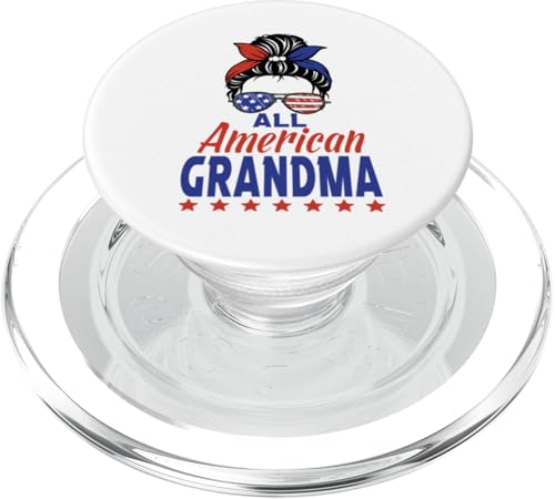 All American Grandma 4th of July Sunglasses USA Flag PopSockets PopGrip für MagSafe All American Grandma 4th of July Sunglasses USA Flag PopSockets PopGrip für MagSafe von All American 4th of July Family Matching
