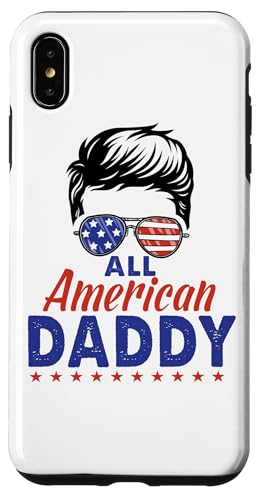 All American Daddy Sunglasses USA Flag 4th of July Hülle für iPhone XS Max von All American 4th of July Matching Family
