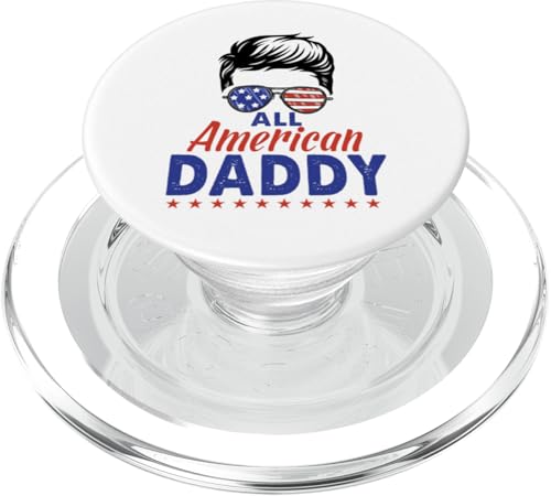 All American Daddy Sunglasses USA Flag 4th of July PopSockets PopGrip für MagSafe All American Daddy Sunglasses USA Flag 4th of July PopSockets PopGrip für MagSafe von All American 4th of July Matching Family