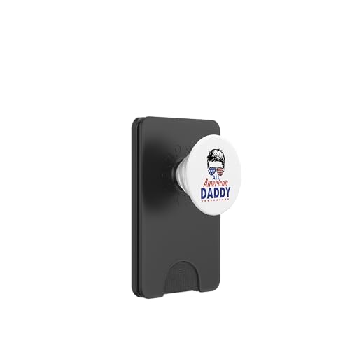 All American Daddy Sunglasses USA Flag 4th of July PopSockets PopWallet für MagSafe von All American 4th of July Matching Family