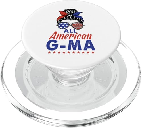 All American G-Ma Grandma Sunglasses USA Flag 4th of July PopSockets PopGrip für MagSafe All American G-Ma Grandma Sunglasses USA Flag 4th of July PopSockets PopGrip für MagSafe von All American 4th of July Matching Family