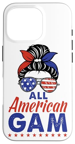 All American Gam 4th of July Patriotic Sunglasses USA Flag Hülle für iPhone 16 Pro All American Gam 4th of July Patriotic Sunglasses USA Flag Hülle für iPhone 16 Pro von All American 4th of July Matching Family
