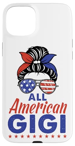 All American Gigi Grandma Sunglasses USA Flag 4th of July Hülle für iPhone 15 Plus All American Gigi Grandma Sunglasses USA Flag 4th of July Hülle für iPhone 15 Plus von All American 4th of July Matching Family