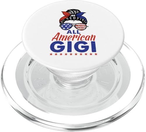 All American Gigi Grandma Sunglasses USA Flag 4th of July PopSockets PopGrip für MagSafe All American Gigi Grandma Sunglasses USA Flag 4th of July PopSockets PopGrip für MagSafe von All American 4th of July Matching Family