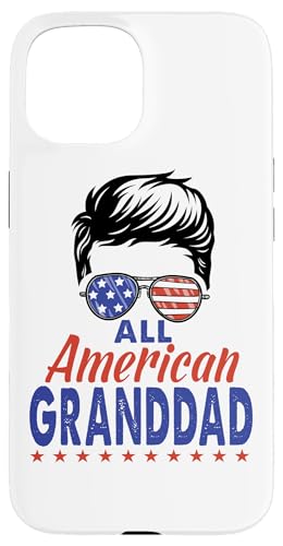 All American Granddad Sunglasses USA Flag 4th of July Hülle für iPhone 15 All American Granddad Sunglasses USA Flag 4th of July Hülle für iPhone 15 von All American 4th of July Matching Family