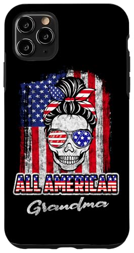All American Grandma Patriotic Messy Bun Skull 4th Of July Hülle für iPhone 11 Pro Max All American Grandma Patriotic Messy Bun Skull 4th Of July Hülle für iPhone 11 Pro Max von All American 4th of July Matching Family