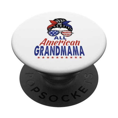 All American Grandmama Sunglasses USA Flag 4th of July PopSockets Klebender PopGrip All American Grandmama Sunglasses USA Flag 4th of July PopSockets Klebender PopGrip von All American 4th of July Matching Family