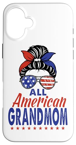 All American Grandmom Sunglasses USA Flag 4th of July Hülle für iPhone 16 Plus All American Grandmom Sunglasses USA Flag 4th of July Hülle für iPhone 16 Plus von All American 4th of July Matching Family