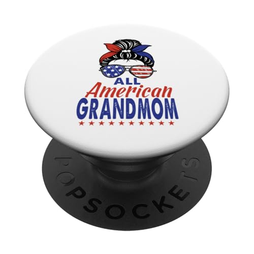 All American Grandmom Sunglasses USA Flag 4th of July PopSockets Klebender PopGrip All American Grandmom Sunglasses USA Flag 4th of July PopSockets Klebender PopGrip von All American 4th of July Matching Family