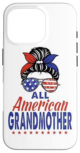 All American Grandmother Sunglasses USA Flag 4th of July Hülle für iPhone 16 Pro All American Grandmother Sunglasses USA Flag 4th of July Hülle für iPhone 16 Pro von All American 4th of July Matching Family