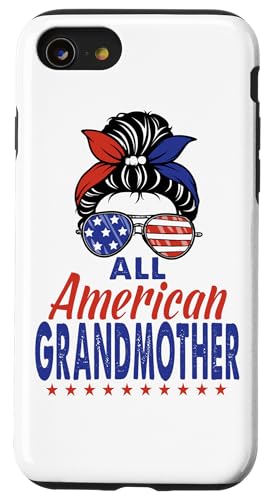 All American Grandmother Sunglasses USA Flag 4th of July Hülle für iPhone SE (2020) / 7 / 8 von All American 4th of July Matching Family
