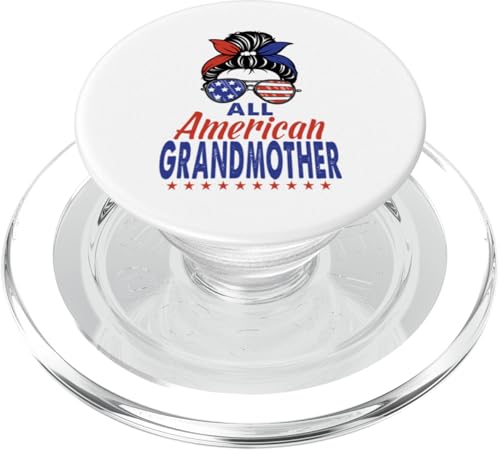All American Grandmother Sunglasses USA Flag 4th of July PopSockets PopGrip für MagSafe All American Grandmother Sunglasses USA Flag 4th of July PopSockets PopGrip für MagSafe von All American 4th of July Matching Family